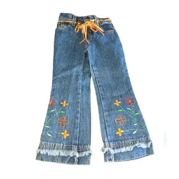 Sonoma retro embroidered flare jeans size 5 youth - Picture 1 of 4